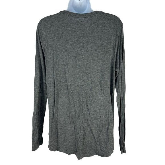 Apt 9 Womens Modern Essentials Heather Gray Long Sleeve Crewneck Top Size M - Picture 2 of 5